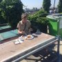 Hes. Aan een "Rotterdamse" tafel. 