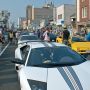 【蔵の街スーパーカーパレード】とはいえこれだけのクルマが集まるのは壮観ですねー