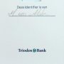 hand written... wow #banking #triodos #fan #personal