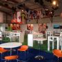 Nu nog leeg, maar de Rabo village lounge is klaar voor alle 11.000 Raboklanten. #RHWC2014