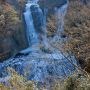 袋田の滝の氷瀑 近年は暖冬が多く完全凍結する事も珍しくなりましたが大寒波が訪れた時がチャンス！