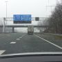 Driving home for Easter. #sneeuw #wittepasen