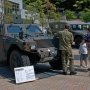 【自衛隊グリーンフェスタ2016】バンバ広場には軽装甲機動車と高機動車、偵察用バイク等が展示されました 