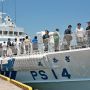 【艦艇公開in大洗】やはり海に青空という組み合わせは(　・∀・)ｲｲ!! みなさん気持ちよさそうです