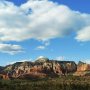The view from our day-after wedding dinner in Sedona