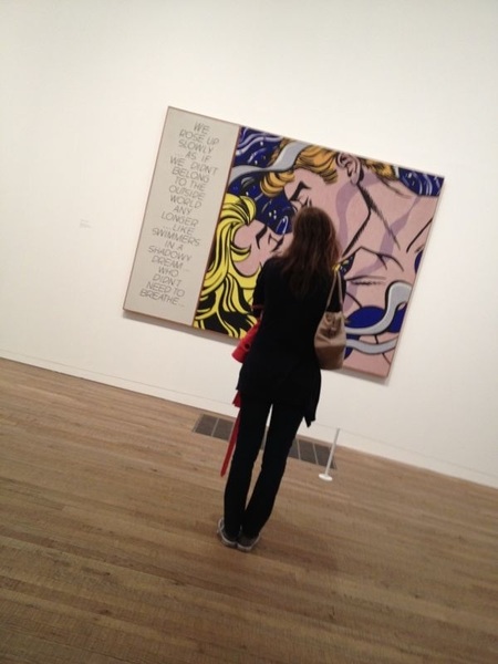 Me & 'my' masterpiece. We rose up slowly. #lichtenstein #sterketekst