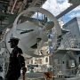 【FleetWeek 横浜艦艇公開】晴れてると明暗差がきびしー でもメカニックな感じが最高っすね やはり艦載メカっていいな