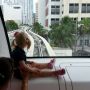   Front row seat in peoplemover Miami.