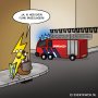 Daar krijgt ie gedonder mee. #cartoon 