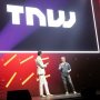 Two of my favorite tech persons on stage interviewing each other #tnweurope both great storytellers