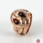 Antique Garnet Set Snake Ring