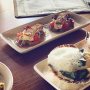 Trying new dishes at Ayla: mackerel (l) and coquilles (r). 🙌