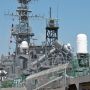 【艦艇公開in大洗】先日、横須賀で乗船したいずもに比べると半分以下の大きさだけどこのいかにも軍艦チックな凝縮感はたまりませんな～