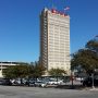 Alico in Waco. Het enige hoge gebouw in de stad.
