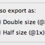 Nieuw in versie Sketch 2.2.4: @2x <3 @1x  