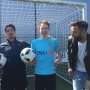 Hier gooide ik bijna een bal in het gezicht van @danielderidder die vliegensvlug naar achteren dook. Hij gaf zojuist die andere Daniël een laatste training voordat die naar Spanje gaat, waar hij te horen krijgt of hij in de selectie van Oranje komt, en naar de Paralympische Spelen mag in Rio. #overWinnaars