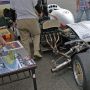 【オートジャンボリー2015】展示されているのは大型クラスの車両のようです カウルを外した状態のモノがメカフェチにはたまらんのですよ()