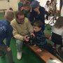 Bij de schoolfotograaf. 