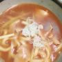 冷やし中華 を食べて、もう一曲レコーディングがんばるぞっ☆。。。うそうっそーん！！食べたのはカレーうどんでしたぁ！！エイプリルフール記念だっ(￣ꈊ￣)♫