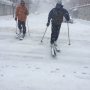 Sneeuw. Op Ditmars. 