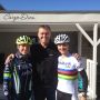 Rode w/ the talented @anikaxxtodd today. Here with her (& my former) coach @egonvankessel: #CarpeDiem #beyondcompetition