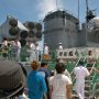 【艦艇公開 in 大洗2016】ようやく艦の前まで来たが悲しき入場制限 いずもと違ってちくまちゃんのデッキは狭いからなぁ