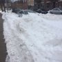 Bergen sneeuw nog overal. 