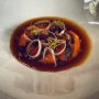 Best dish of our 9 course tasting menu: clams on the BGE with a syrup of tomatoes and Hollandaise with fat of goat sausage. Too bad Savage will be discontinued. Looking forward to the new ventures of James and Xander ✌️