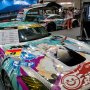 【マジカルミライ2016】グッドスマイルレーシングブース 2015年＆2016年仕様のGTマシンが展示されています 