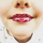 It's a lip tattoo... #daughters