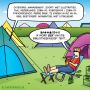 Hier boek ik nooit weer. #cartoon 