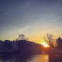Different city, different moment, same blazing orb