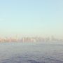 Hazy morning over Manhattan. Goodbye New York...