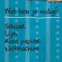 @rachidfinge @luuk Moet je wel weer opzoek naar een schaar, lijm, rood papier en een nietmachine. 😞✂️