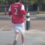 How long before he pulls up with a hammy strain 
