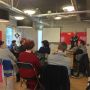 Bij @fastmoving. Praten over selfpublishing. 