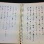 これから書のレッスンです