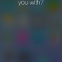 Siri blurred niet helemaal lekker aan de rechterkant van het scherm. 