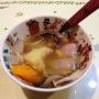ムーちゃん特製！燃焼系スープ！お野菜たっぷり。すごい適当な味付け……とゆぅか、コンソメ使ってないのでホボ素材の味。天才的に美味しいよ☆やはり私は料理が得意なのかもしれません(笑)これをよく噛んで、時間をかけて食べつつお腹を満たす大作戦！！