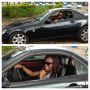 Driving dirty in Cameroon. My daddy pulled out the Mercedes for me!! I'm loving my country