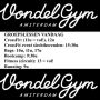 De groepslessen van vandaag. Vrij trainen kan de hele dag, tussen 7u en 23u.