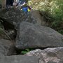 【筑波山】所々、やたらと勾配が急な岩場が現れる... 低山のくせにすげールートだ 