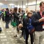 Bizar hoe druk het is. Dit is de rij voor een sessie over kattenvideo's. #sxsw #sxswnl