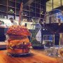 Checking out Diego's new #burger in The Hague. It's monster sized... 🍔👾