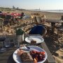 Puntje BBQ en voor t eerst gezwommen in zee dit jaar, heerlijk