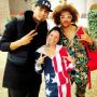 Havin fun at work with @RedFoo and @djafrojack. I'm officially a midget! Thnx 4 the fun guys! 