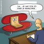 Komt een deurmat bij de psychiater. #cartoon