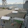 【FleetWeek 横浜艦艇公開】ブリッジ脇の通路にやってきました 乗船待ちの列がないｗｗｗｗｗｗｗ 平日最高すぎる♪