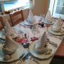 The table is ready for my first #thanksgiving dinner!
