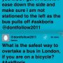 Jesus Christ ! Is this possibly the worst piece of road safety advice handed out to a cyclist  by @MayorofLondon.